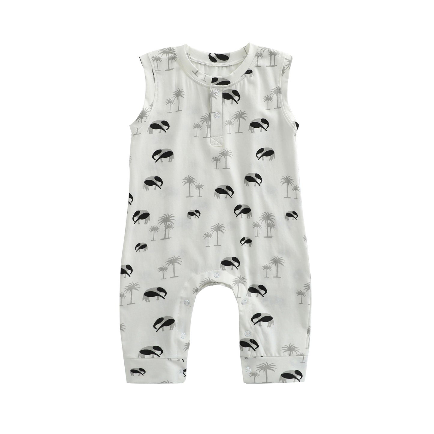 Baby Clothes Summer Thin Sleeveless Vest Romper Baby Girl Super Foreign Style Climbing Clothes Summer Clothes Baby Boy Cotton Jumpsuit
