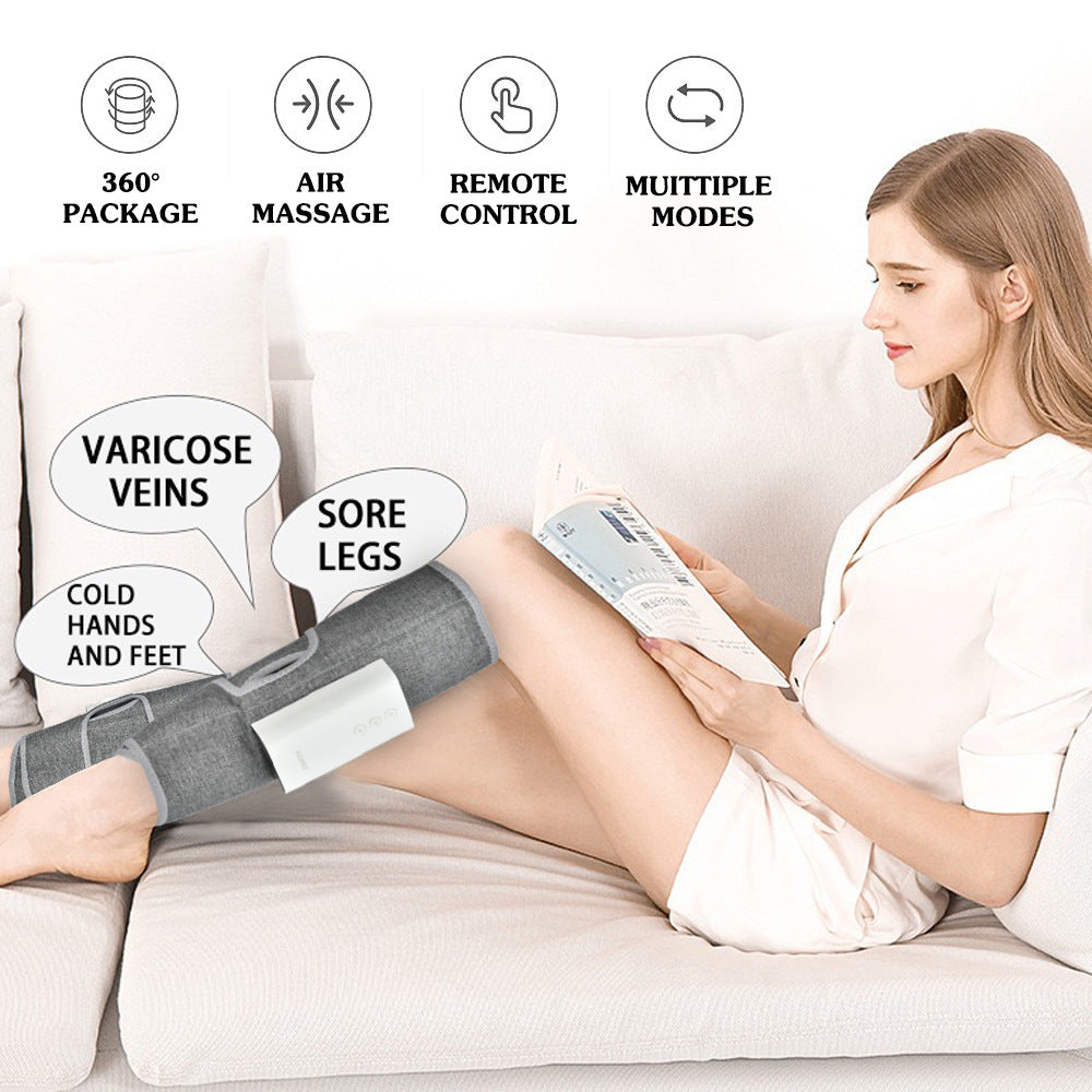 Amazon Hot Selling Usb Charging Home Hot Compress Leg Foot Massager Portable Air Sore Wave Leg Massager