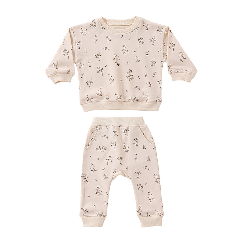 New Products  Baby Loose Casual Sweater Suit Baby Long-sleeved Sports Suit