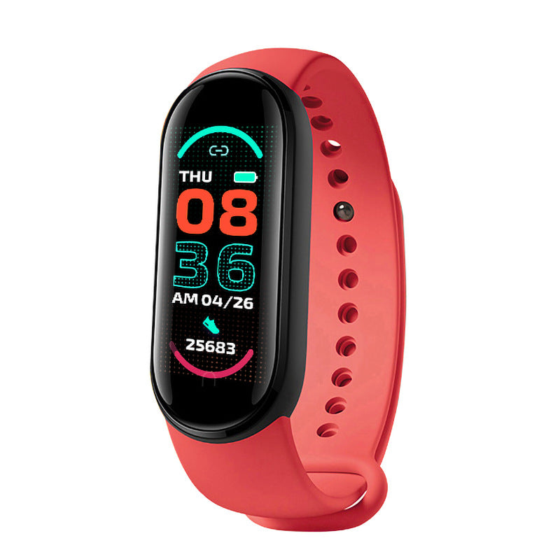M6 Smart Bracelet Heart Rate Blood Pressure Bluetooth Step Meter Music Weather Sleep Monitoring Cross-border M6 Smart Sports Bracelet