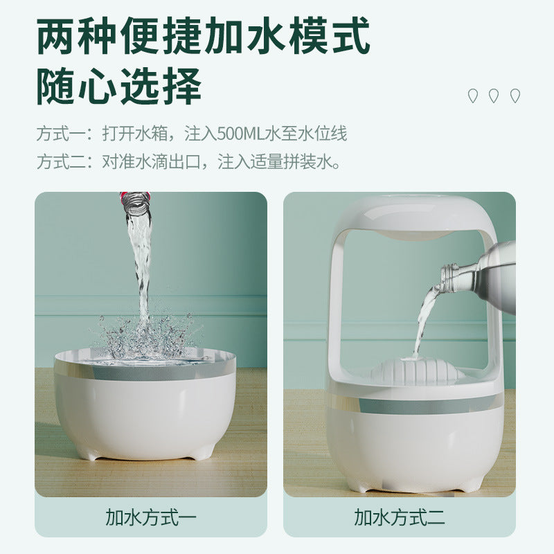 Anti-gravity Humidifier Water Droplet Backflow Humidifier Anti-dry Burning Air Humidifier, Wind-generated Water Humidifier