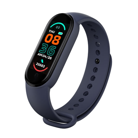 M6 Smart Bracelet Heart Rate Blood Pressure Bluetooth Step Meter Music Weather Sleep Monitoring Cross-border M6 Smart Sports Bracelet