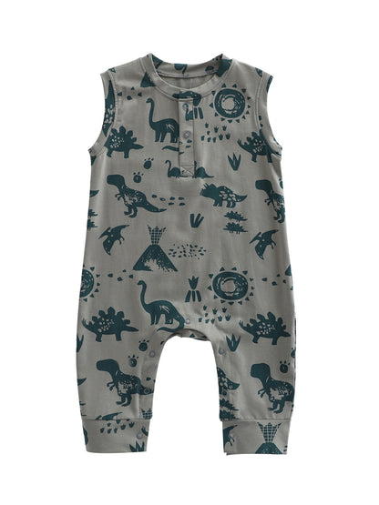 Baby Clothes Summer Thin Sleeveless Vest Romper Baby Girl Super Foreign Style Climbing Clothes Summer Clothes Baby Boy Cotton Jumpsuit