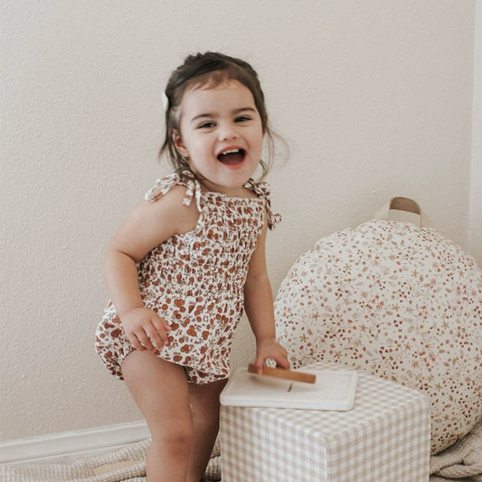 Summer New Baby Cotton Sling Sleeveless Bag Fart Clothes Baby Floral Romper Princess Go Out Jumpsuit