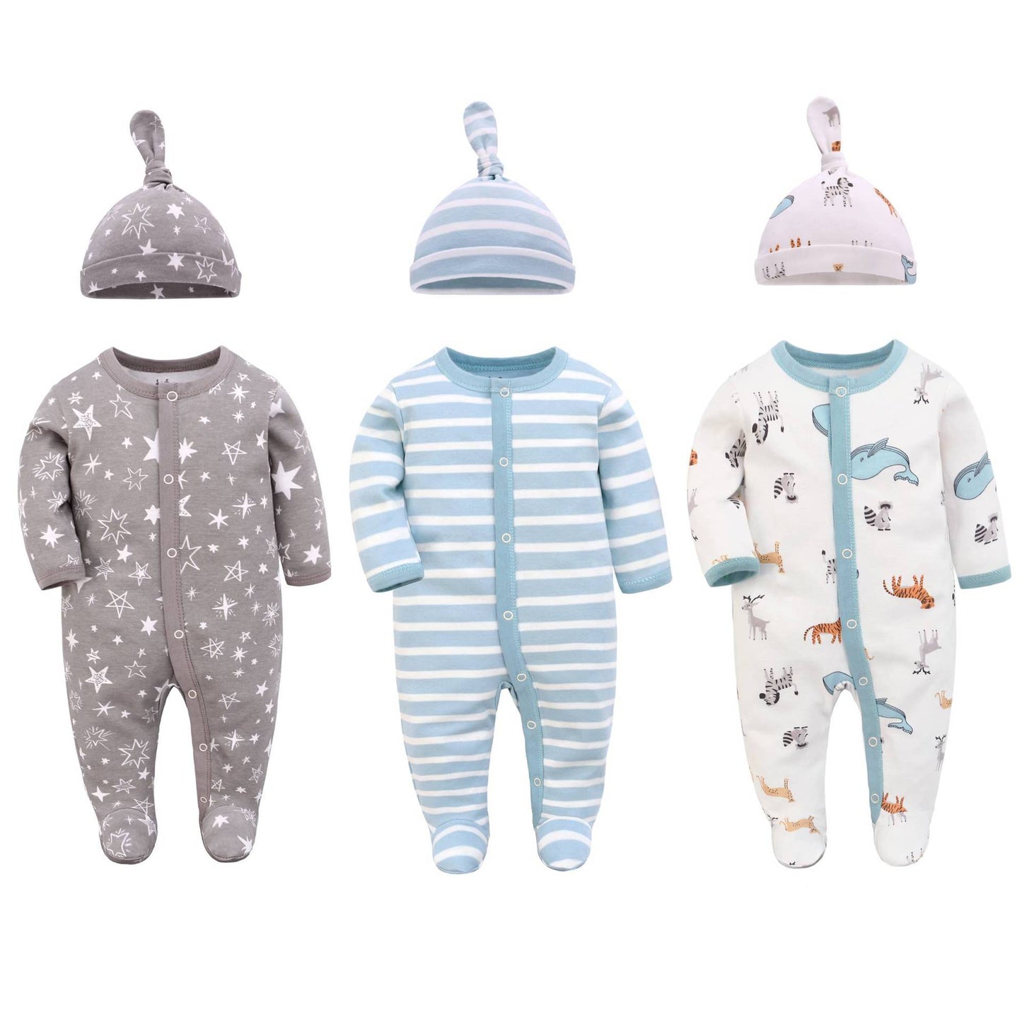 Newborn Jumpsuit, Autumn Style Male And Female Baby Jumpsuit, Long-sleeved Baby Jumpsuit, Baby Foot-covering Jumpsuit