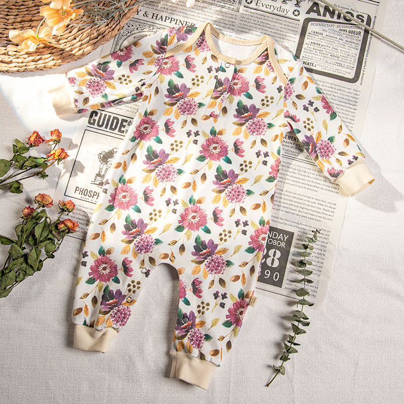 Summer New Products Baby Jumpsuit Baby Long-sleeved Cotton Romper For Boys And Girls