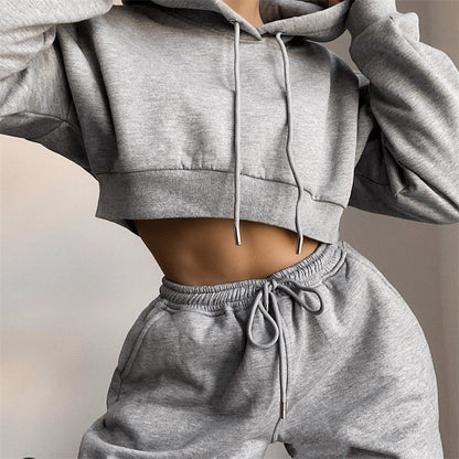 2022 Summer New Products Large Size Solid Color European And American Fleece Women&#039;s Sports And Leisure Suits