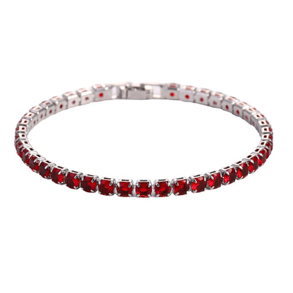 Hip-hop 4.0 Zircon Bracelet For Men And Women Amazon Best Selling Simple Fashion Tennis Bracelet