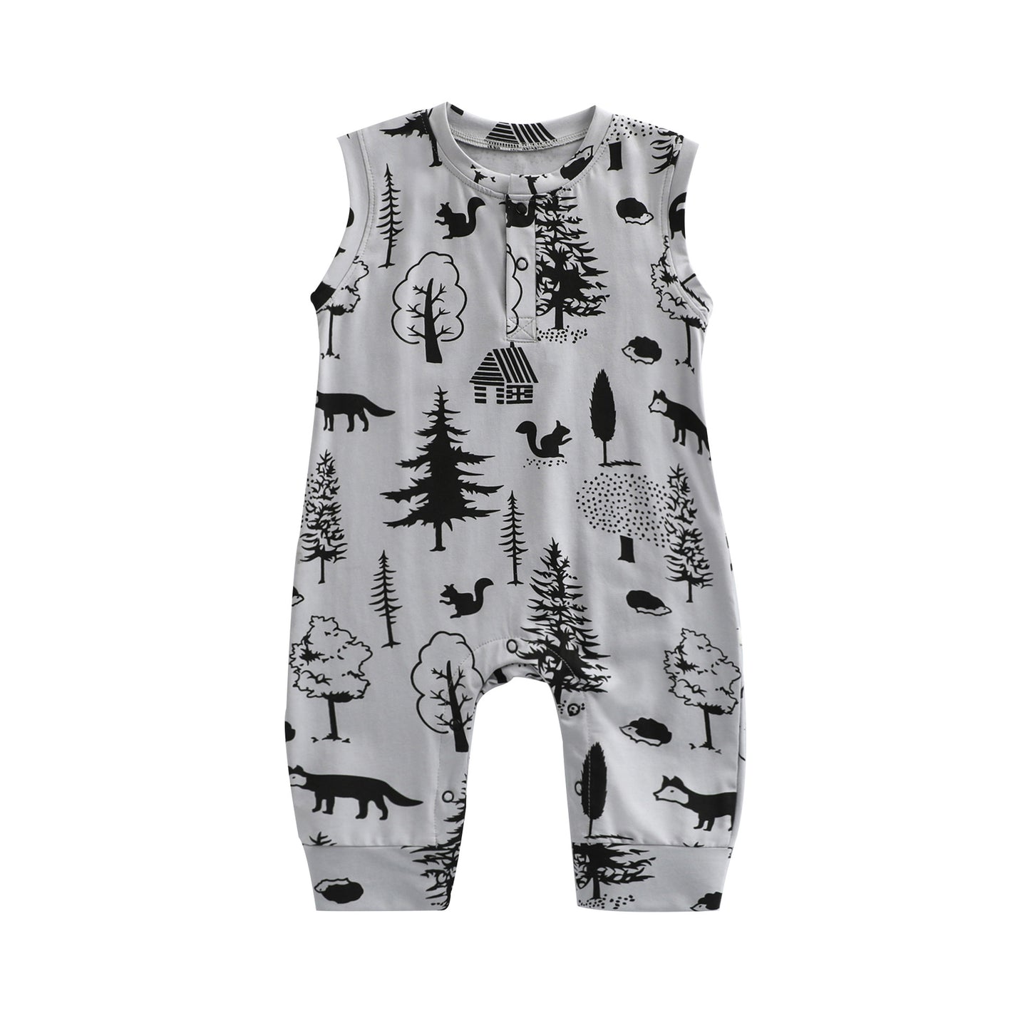 Baby Clothes Summer Thin Sleeveless Vest Romper Baby Girl Super Foreign Style Climbing Clothes Summer Clothes Baby Boy Cotton Jumpsuit