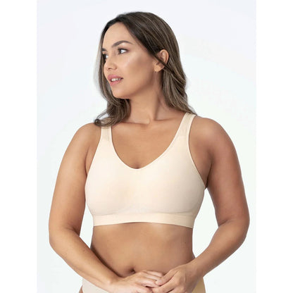 Women&#039;s Comfortable Shaping Wireless Bra Extended Buckle Vest Luxury Silk Small Backless Vest