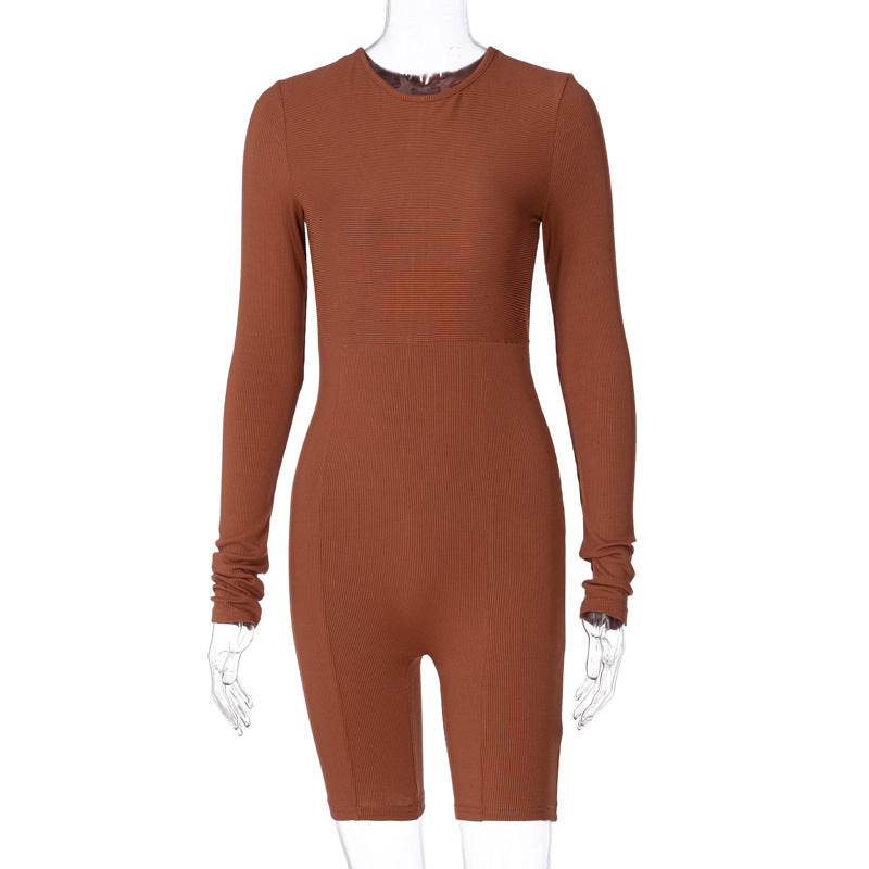 European And American Hot Products 2023 Spring Women&#039;s Leggings New Knitted Slim Fit Buttocks Sports Yoga Jumpsuit