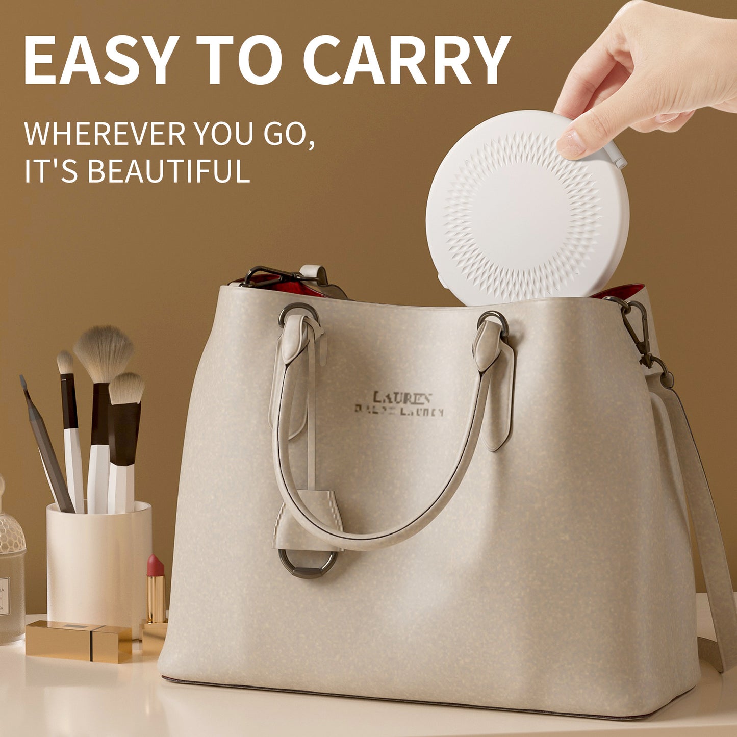 Led Makeup Mirror Portable Folding Flip Mirror Portable Makeup Mirror Rechargeable Travel Mini Mirror