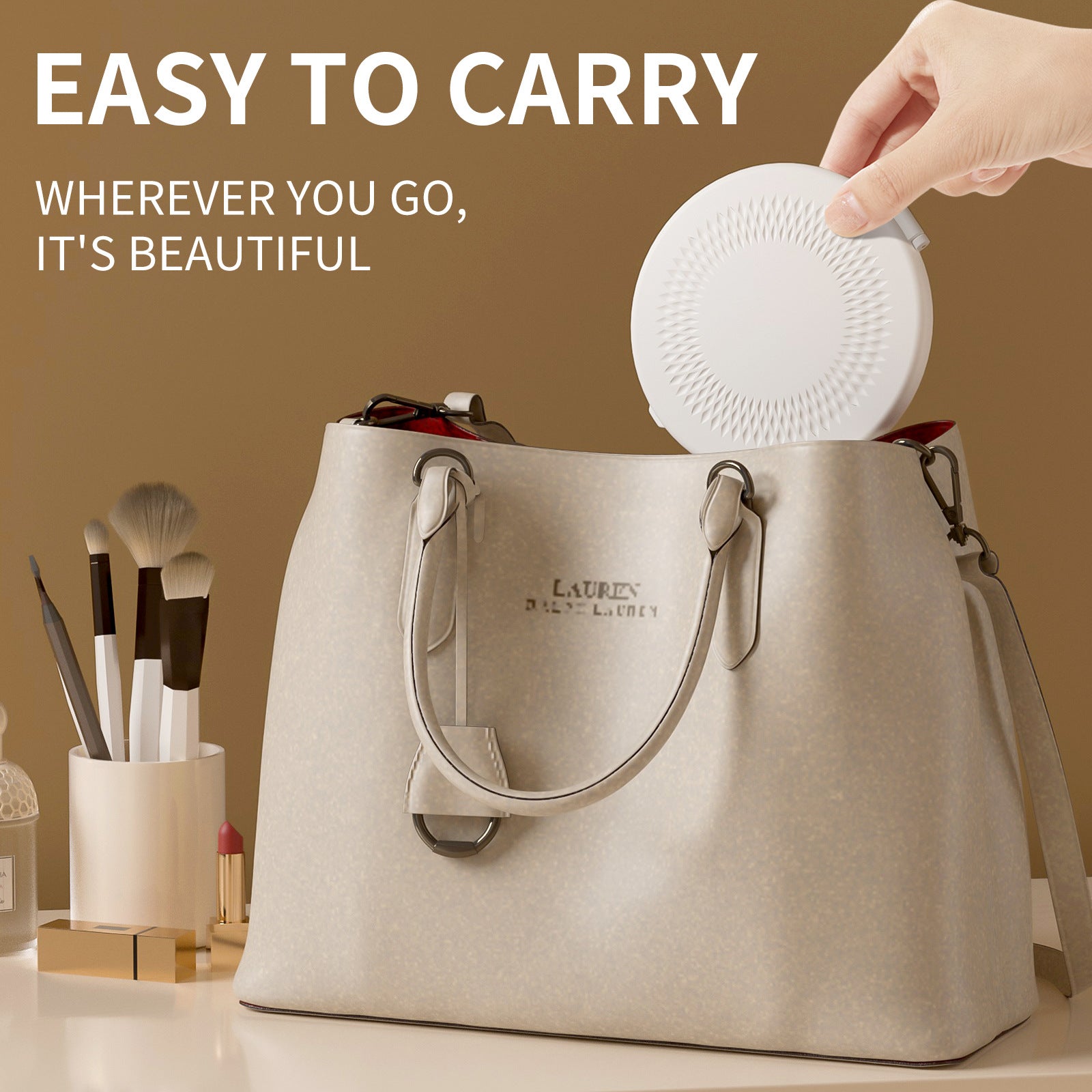 Led Makeup Mirror Portable Folding Flip Mirror Portable Makeup Mirror Rechargeable Travel Mini Mirror