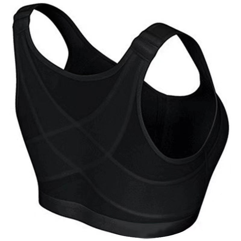 New Chest Buckle Bra Women&#039;s Adjustable Underwear Vest Without Steel Ring Gather Bra Sports Thin Section Yoga Anti
