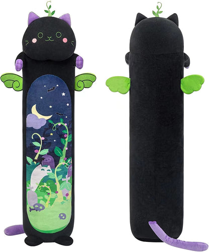 Cross-border New Products Halloween Ritual Sleep Pillow Pillow Pillow Pillow Towering Colorful Cat Pillow Black Cat Pillow