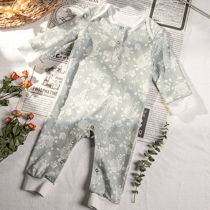 2023 Summer New Products Baby Jumpsuit Baby Long-sleeved Cotton Romper For Boys And Girls