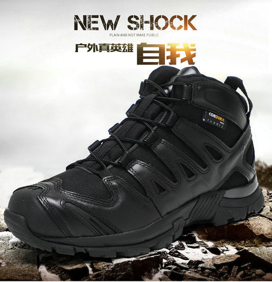 New Products Outdoor Sports Shoes Tactical Military Boots Marine Boots Men&#039;s Mid-top Desert Boots Hiking Shoes Mountain Camping Supplies