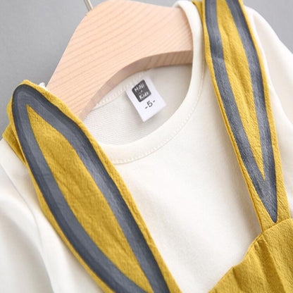 2022 autumn new Korean children&#039;s clothing, girls cute rabbit dress, baby baby princess dress 916