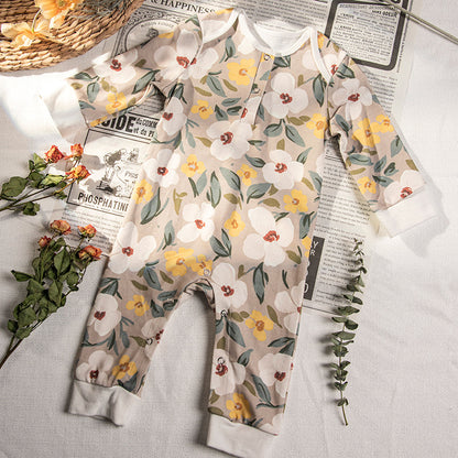 Summer New Products Baby Jumpsuit Baby Long-sleeved Cotton Romper For Boys And Girls