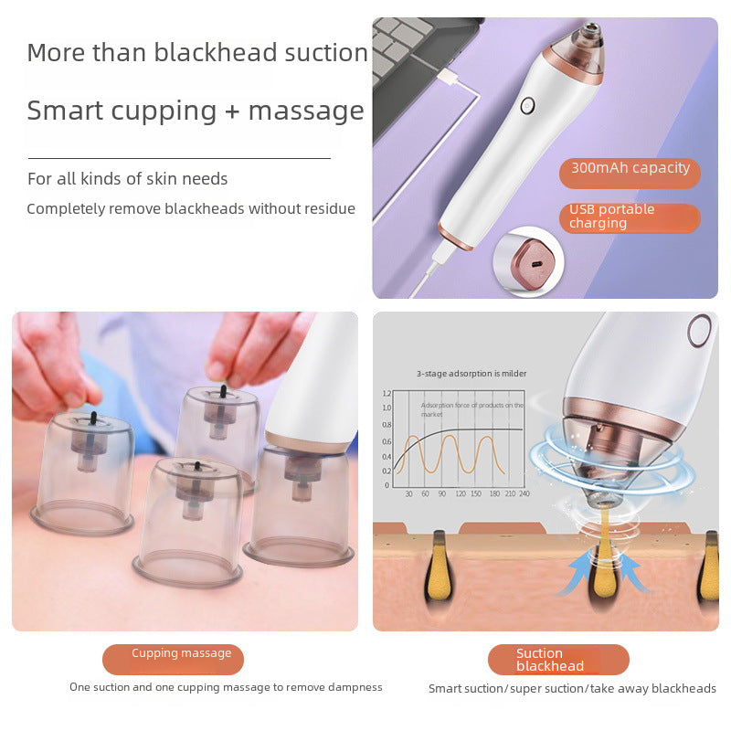 Household Blackhead Vacuum Cleaning Beauty Electric Pore Cleaning Blackhead Cleansing Facial New Beauty Instrument
