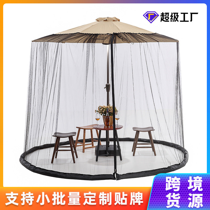 Purse Seine Water Pipe Weighted Umbrella Account Outside Parasol Anti-mosquito Net Wholesale Cross-border Hot-selling Explosive Products Factory Direct Supply Three-color