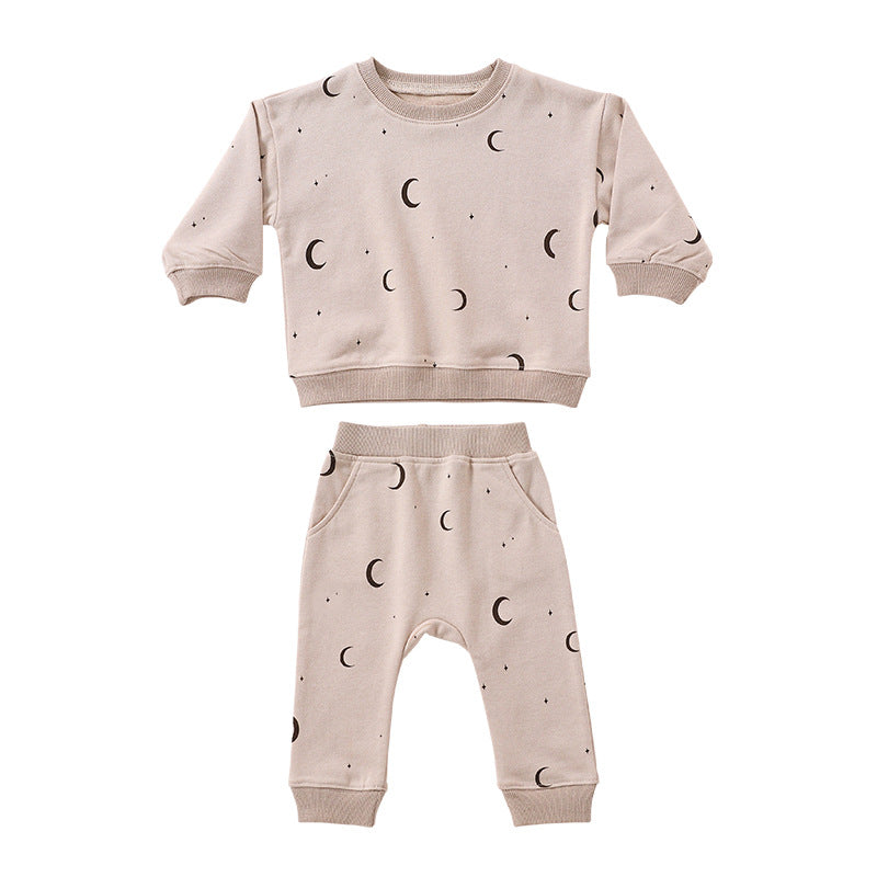 New Products  Baby Loose Casual Sweater Suit Baby Long-sleeved Sports Suit