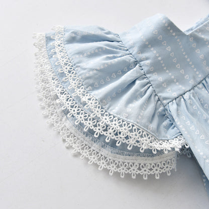 Girls Summer Suit Sleeveless Skirt Set Summer Two-piece Princess Han Yangqi Baby Princess Clothes A Generation Of Hair