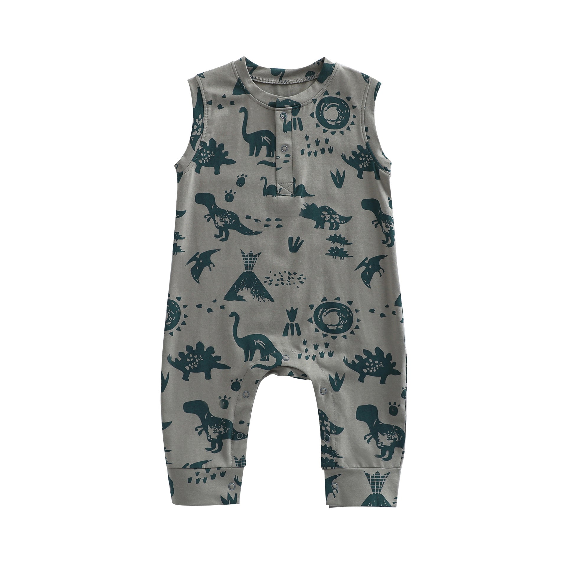 Baby Clothes Summer Thin Sleeveless Vest Romper Baby Girl Super Foreign Style Climbing Clothes Summer Clothes Baby Boy Cotton Jumpsuit