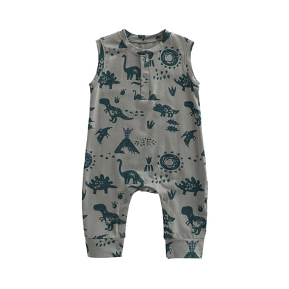 Baby Clothes Summer Thin Sleeveless Vest Romper Baby Girl Super Foreign Style Climbing Clothes Summer Clothes Baby Boy Cotton Jumpsuit