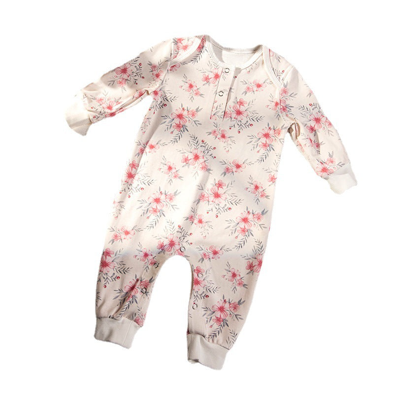 2023 Summer New Products Baby Jumpsuit Baby Long-sleeved Cotton Romper For Boys And Girls