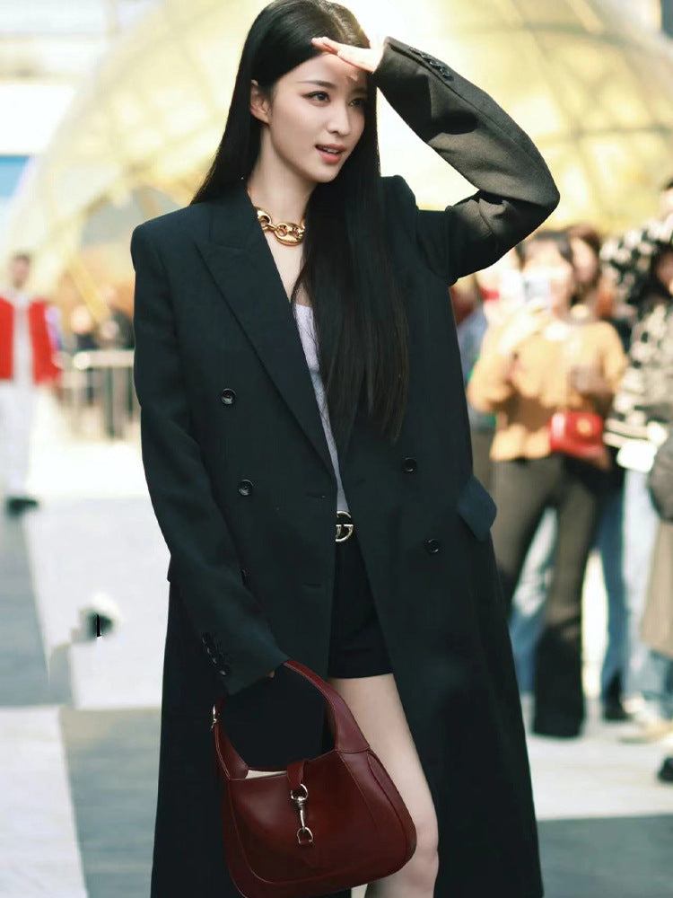 High-grade Double-sided Cashmere Wool Women's Suit Jacket