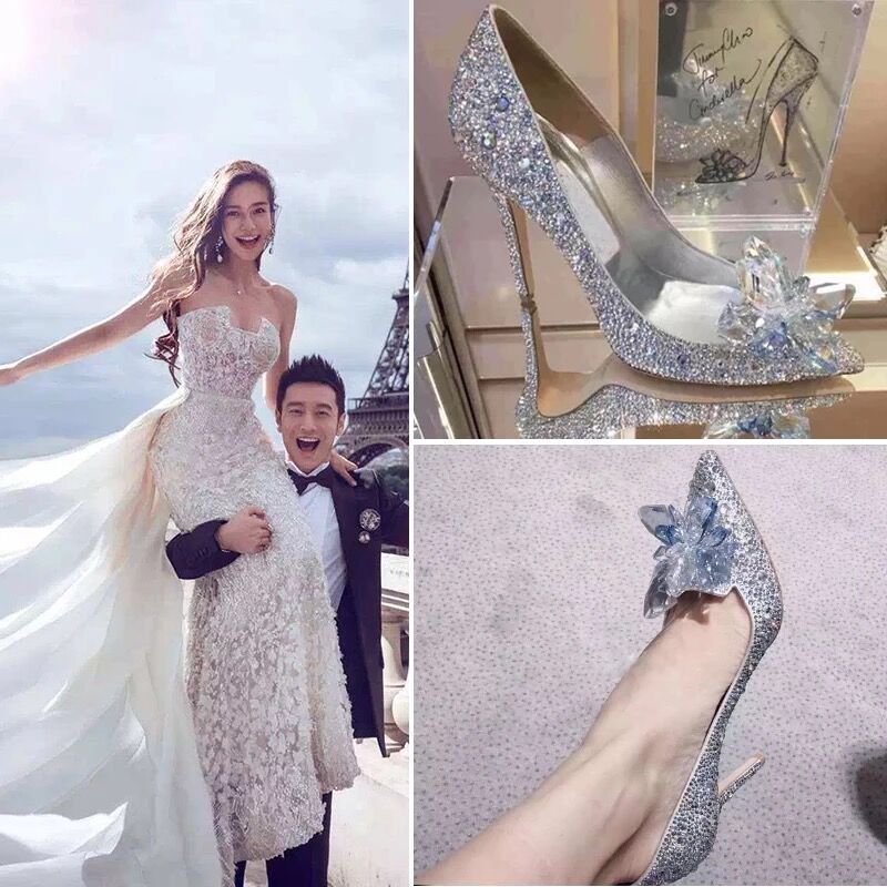 Cinderella crystal shoes