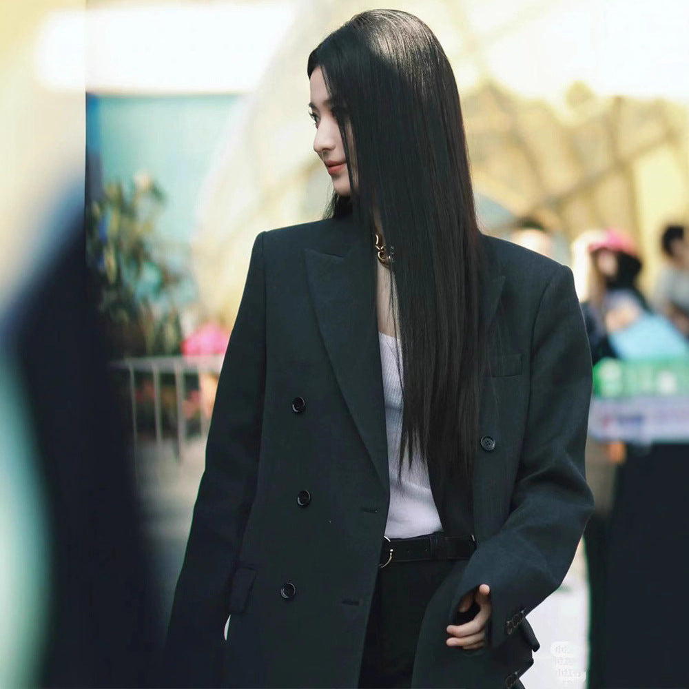 High-grade Double-sided Cashmere Wool Women's Suit Jacket