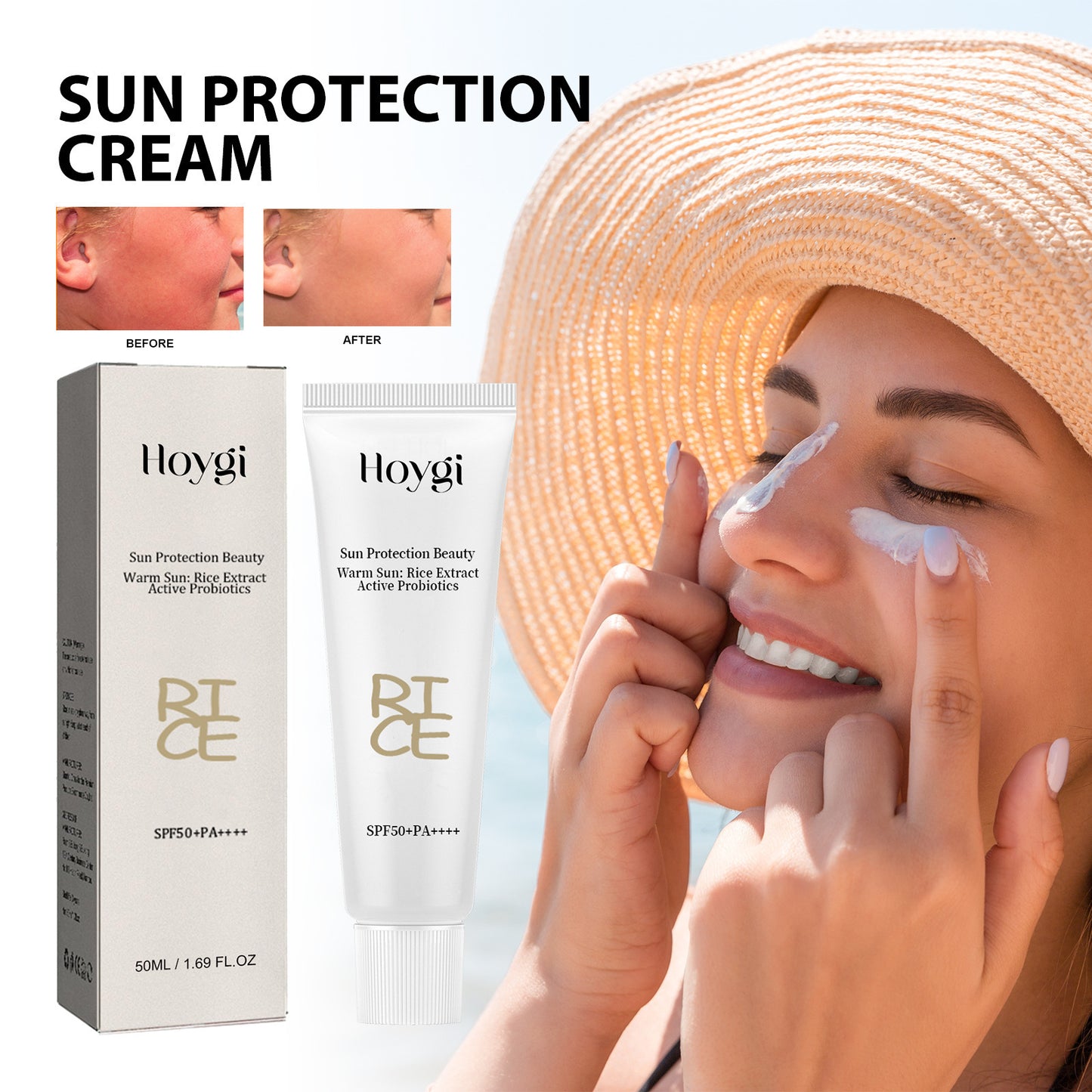 Rice Probiotics Protective Cream Moisturizing Body Skin