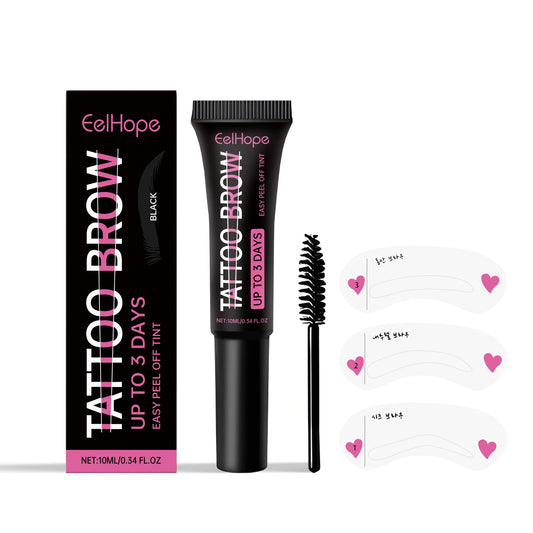 Peeling Tattoo Eyebrow Gel Eyebrow Coloring Makeup Dry Long Lasting Waterproof Anti-smudge Brow Cream
