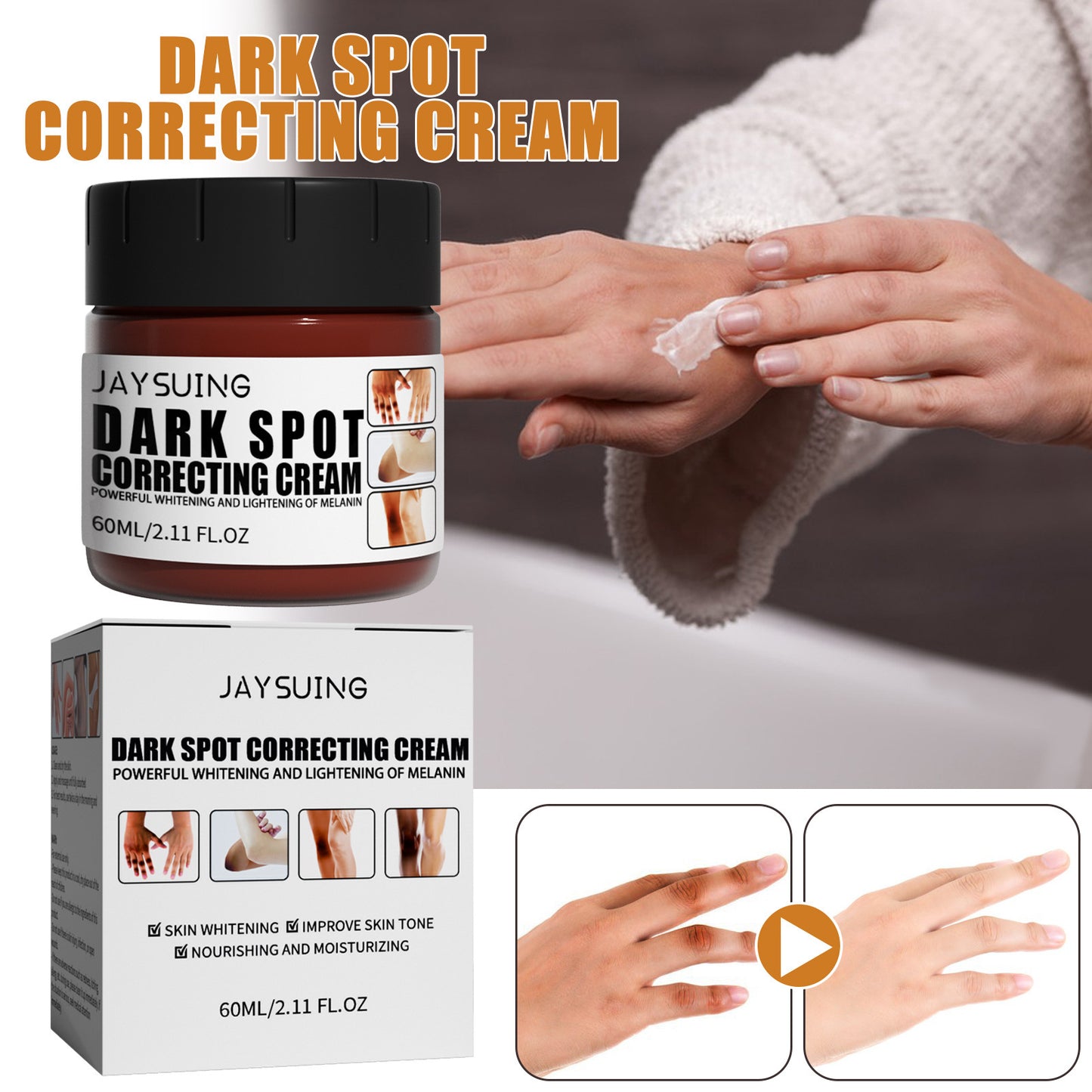 Joint Blackening Cleaning Cream Whitening Moisturizing Body