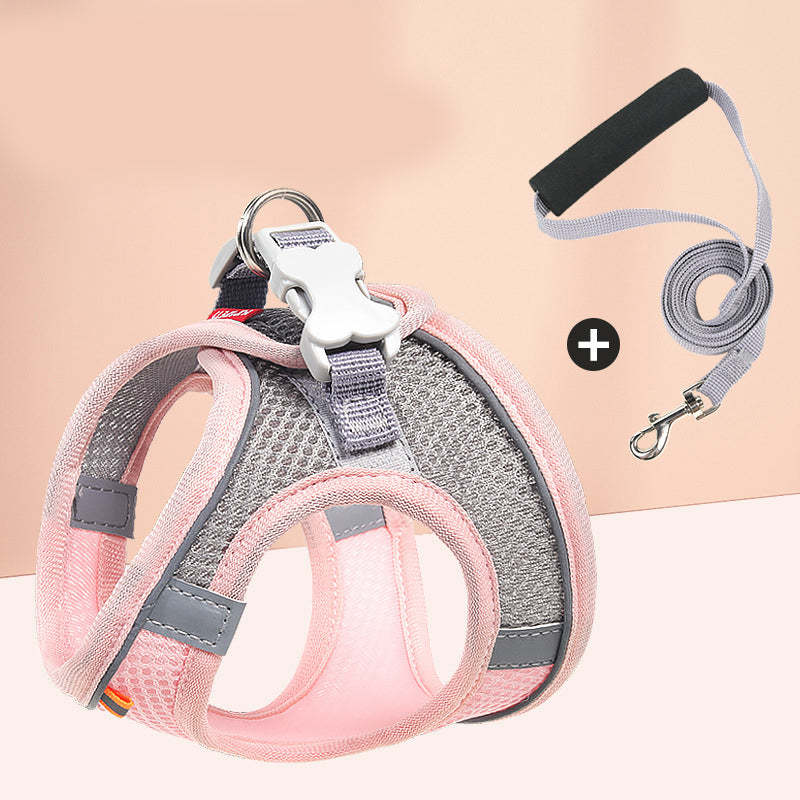 Breathable Frenchie Harness and Leash