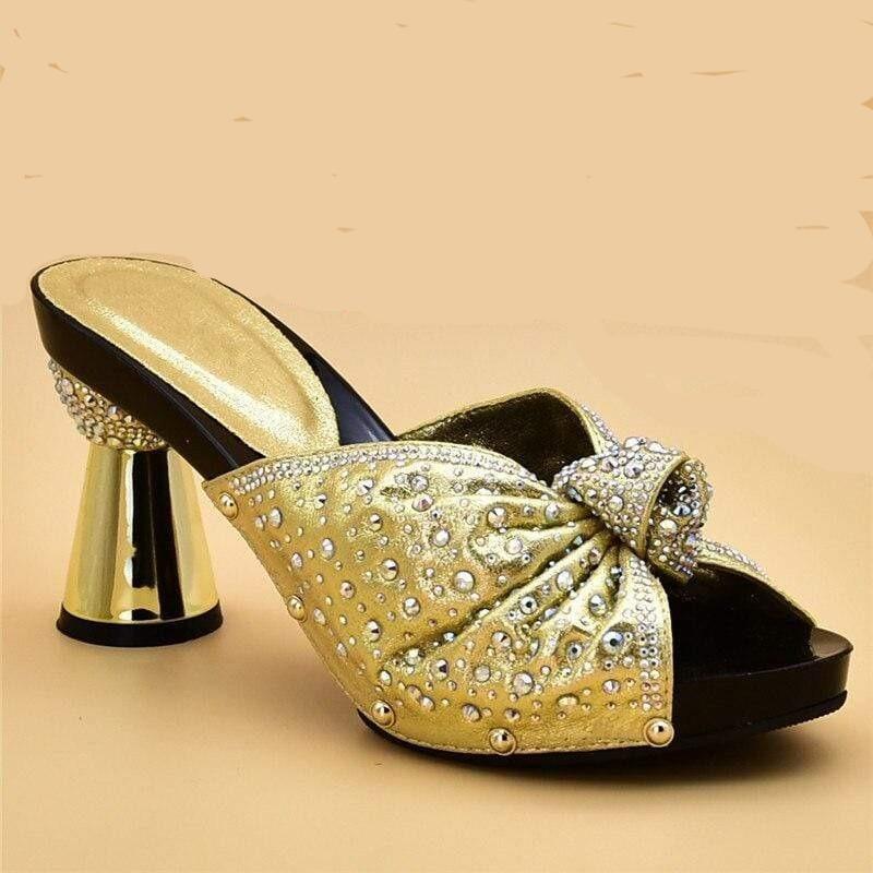 New Arrival Italian Shoes with Matching Bags African Women Shoes and Bags Set for Prom Party Summer Sandal High Quality Pumps