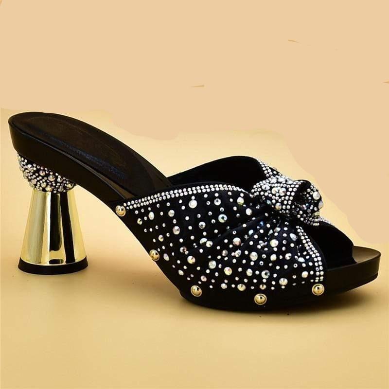 New Arrival Italian Shoes with Matching Bags African Women Shoes and Bags Set for Prom Party Summer Sandal High Quality Pumps