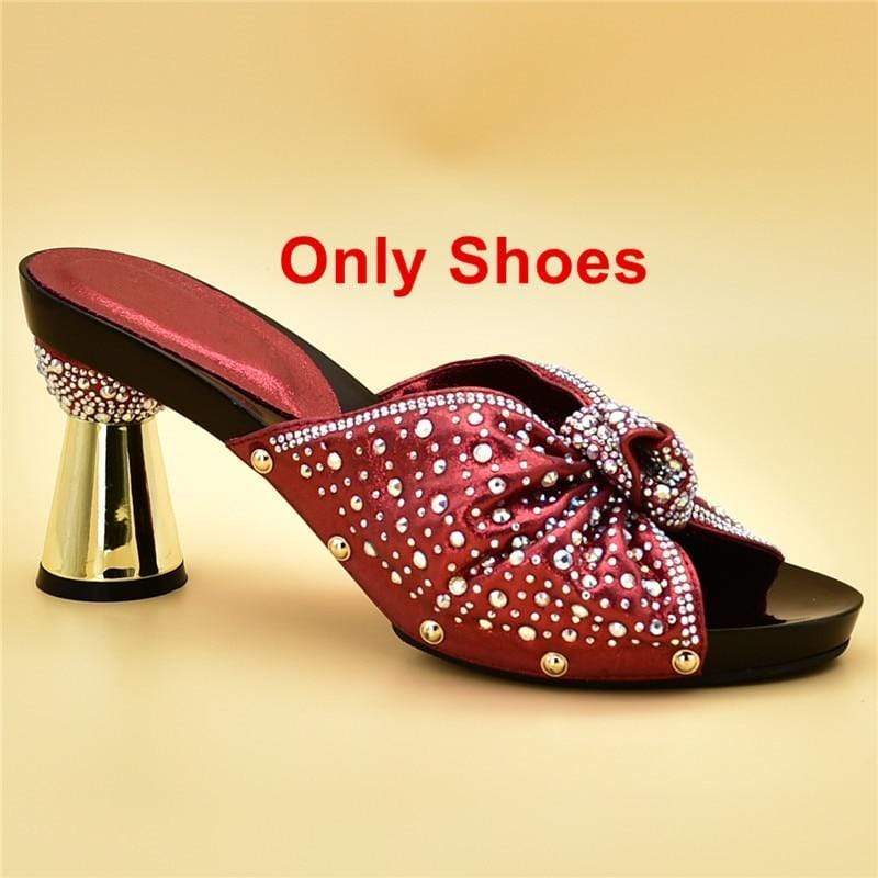 New Arrival Italian Shoes with Matching Bags African Women Shoes and Bags Set for Prom Party Summer Sandal High Quality Pumps
